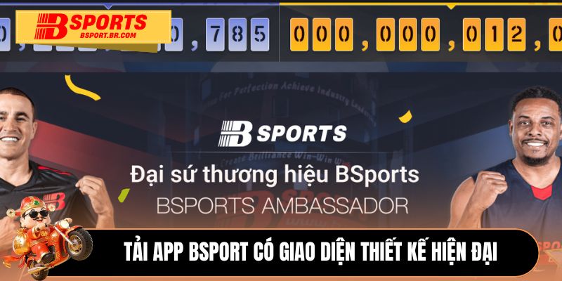 Tải app Bsport có giao diện thiết kế hiện đại 